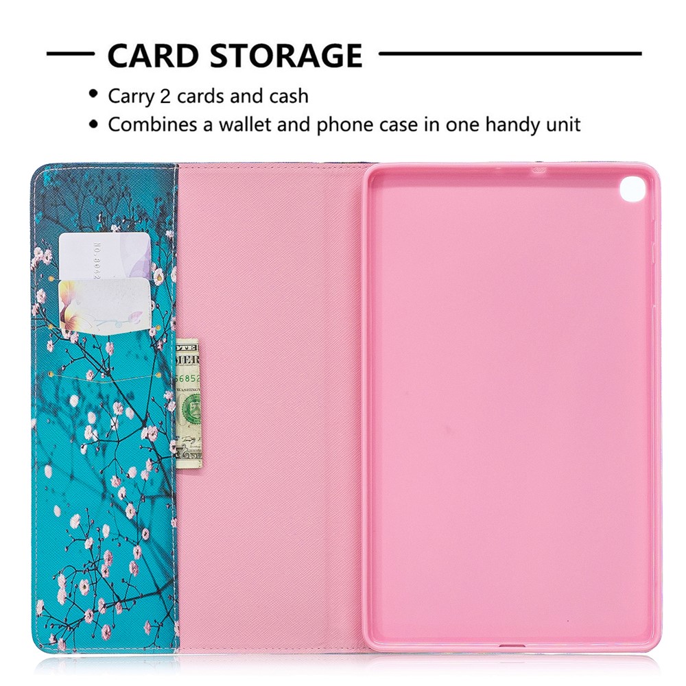 Etui Aus Leder Mit Musterdruckmappe Für Samsung Galaxy A 10.1 (2019) T510 - Wintersüß-6