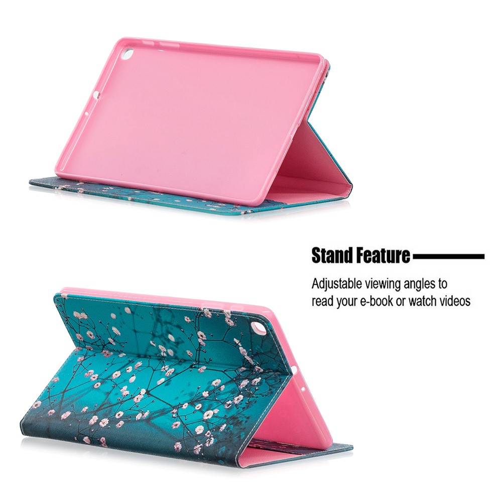 Etui Aus Leder Mit Musterdruckmappe Für Samsung Galaxy A 10.1 (2019) T510 - Wintersüß-7
