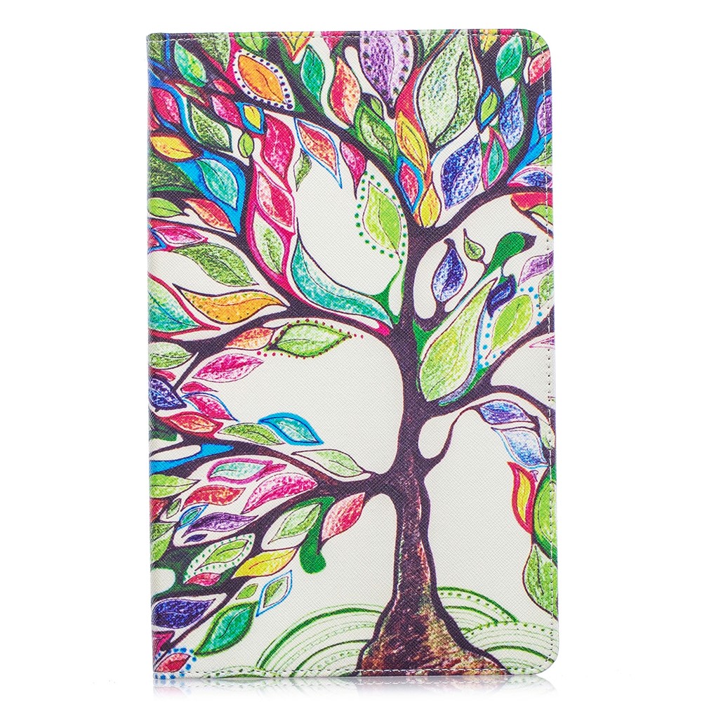 Pattern Printing Wallet Stand Leather Case for Samsung Galaxy Tab A 10.1 (2019) T510 - Colorized Tree-2