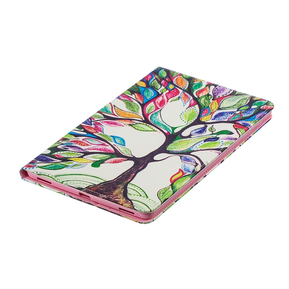 Pattern Printing Wallet Stand Leather Case for Samsung Galaxy Tab A 10.1 (2019) T510 - Colorized Tree-4