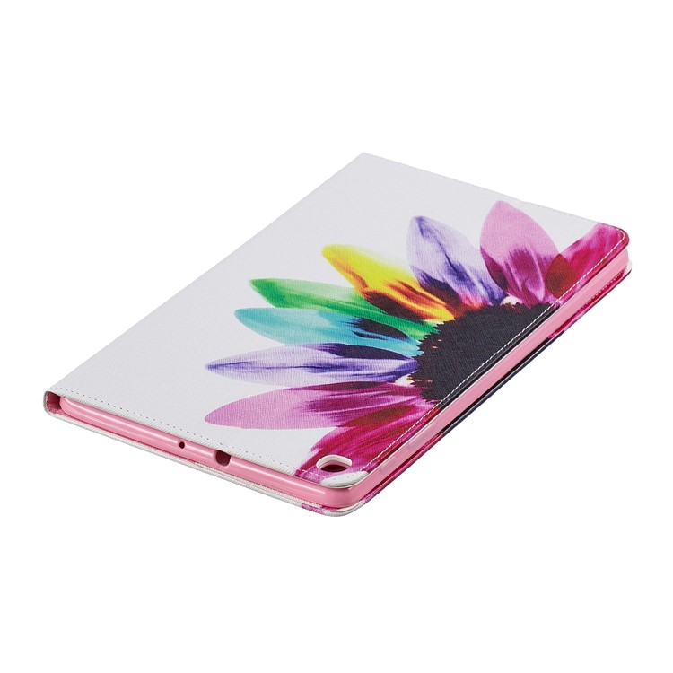 Etui Aus Leder Mit Musterdruckmappe Für Samsung Galaxy A 10.1 (2019) T510 - Bunte Blütenblätter-5