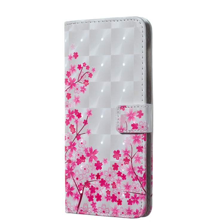 Embossment Light Spot Decor Patterned Leather Wallet Cover for Samsung Galaxy A50 / A50s / A30s - Pretty Flower-2