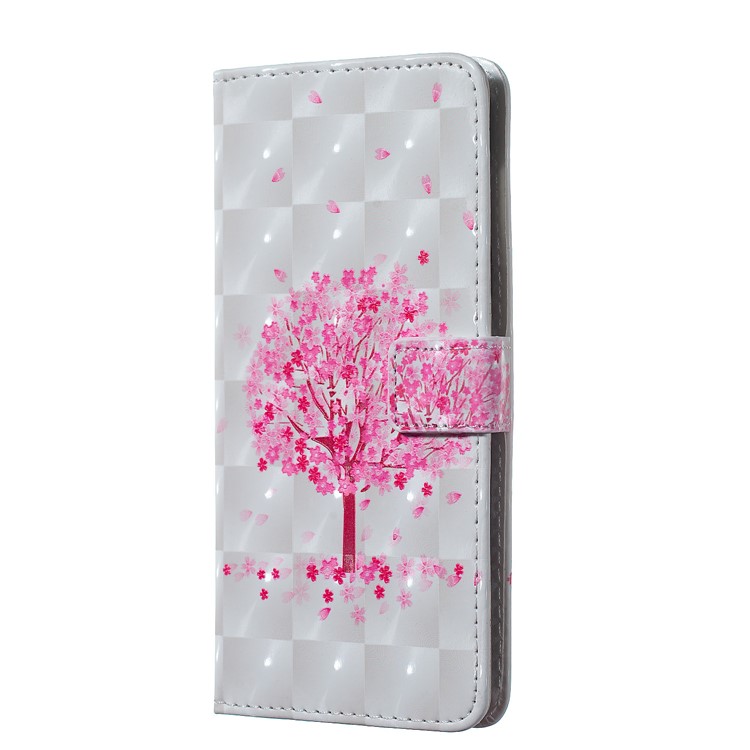 Embossment Light Spot Decor Patterned Leather Wallet Cover for Samsung Galaxy A50 / A50s / A30s - Flowered Tree-2