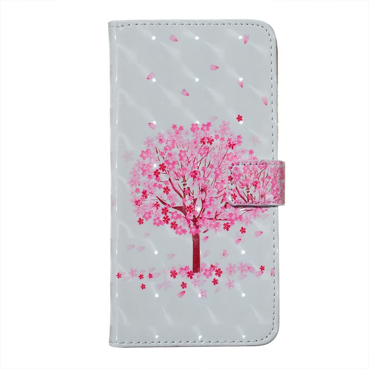 Embossment Light Spot Decor Patterned Leather Wallet Cover for Samsung Galaxy A50 / A50s / A30s - Flowered Tree-5