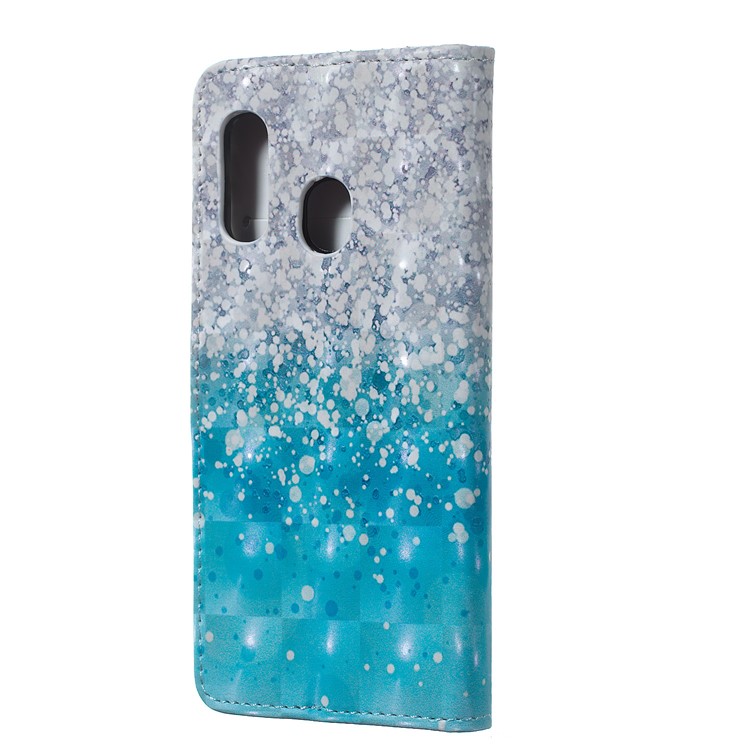 Light Spot Decor Patterned Embossed Leather Wallet Case for Samsung Galaxy A40 - Dot-3