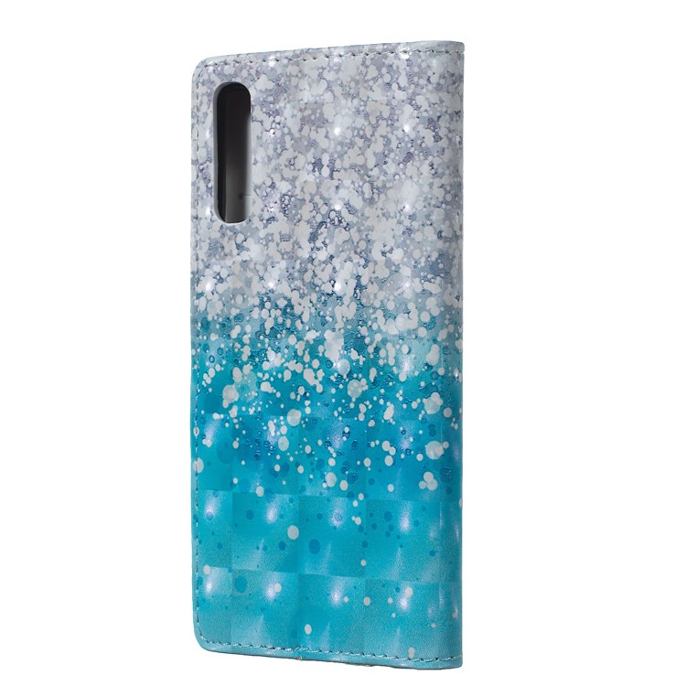 Patterned Light Spot Decor Embossment Leather Wallet Case for Samsung Galaxy A70 - Glitter-3