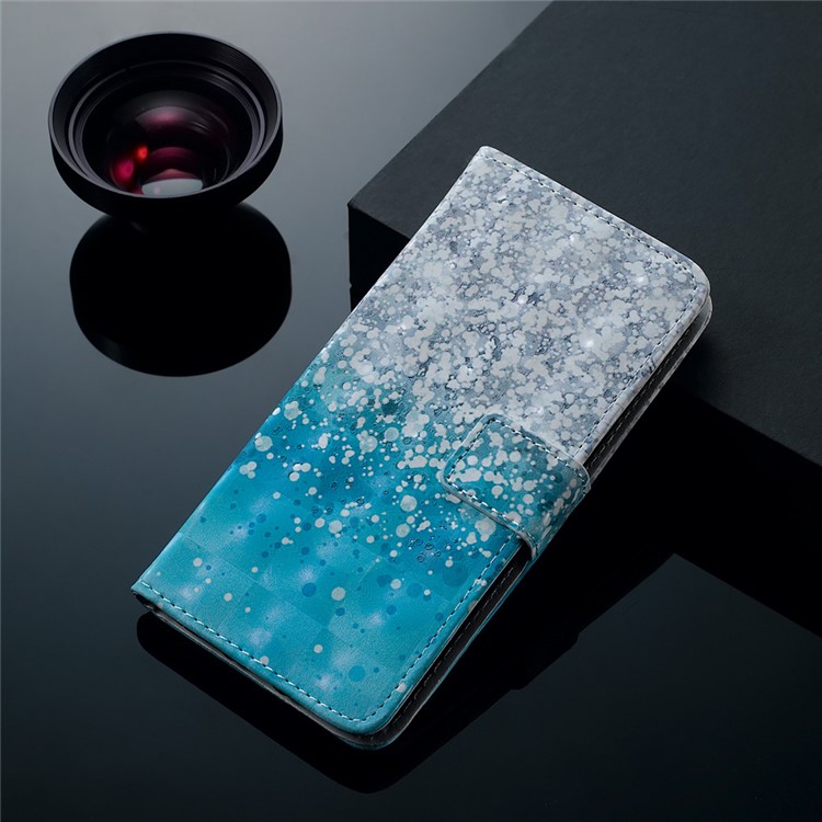 Patterned Light Spot Decor Embossment Leather Wallet Case for Samsung Galaxy A70 - Glitter-8