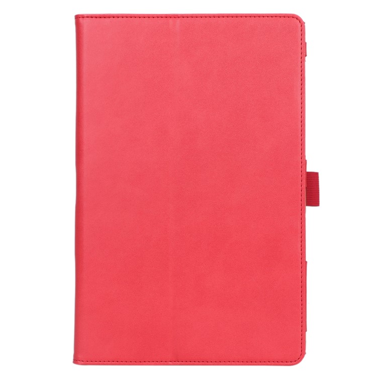 Card Holder Stand PU Leather Tablet Case with Elastic Hand Strap for Samsung Galaxy Tab S5e SM-T720 - Rose-2
