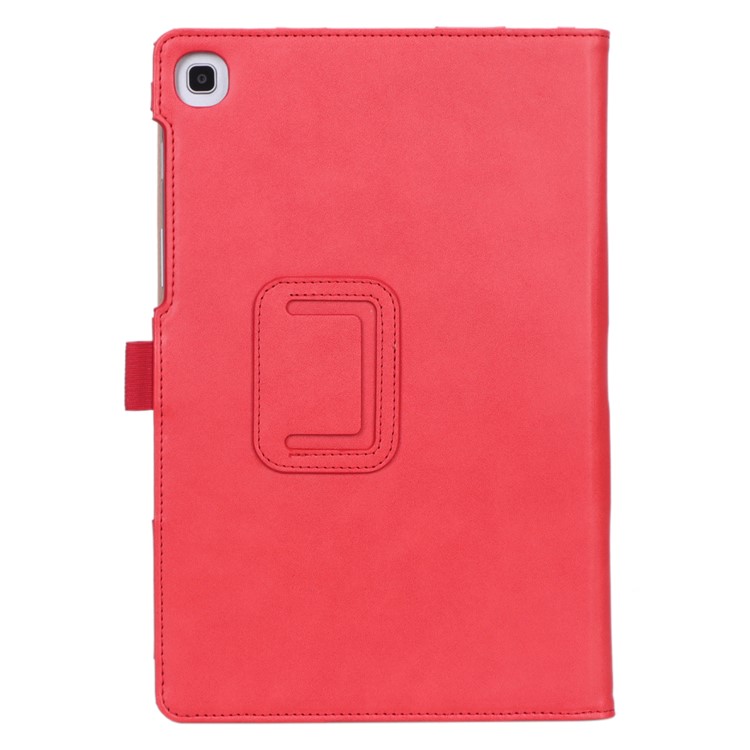 Card Holder Stand PU Leather Tablet Case with Elastic Hand Strap for Samsung Galaxy Tab S5e SM-T720 - Rose-3