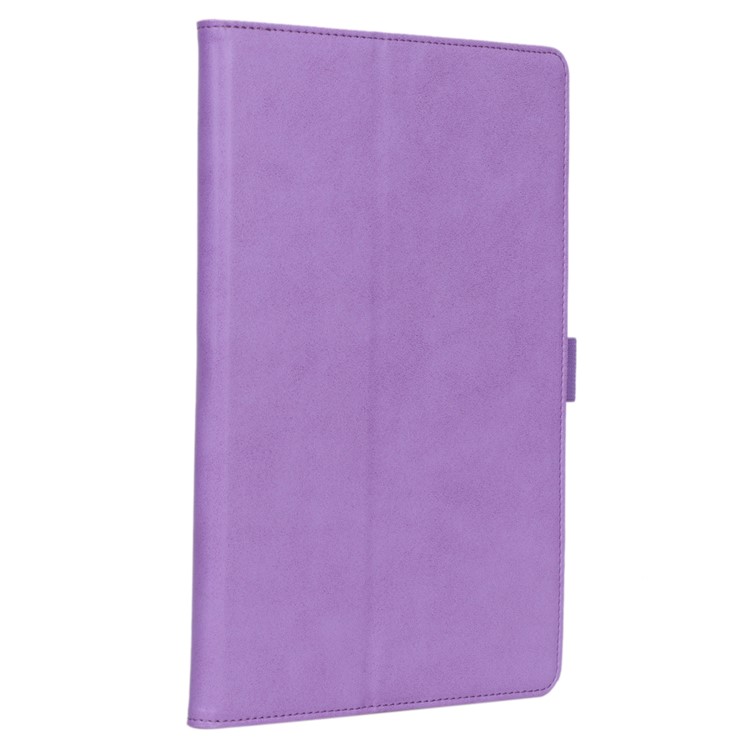 Card Holder Stand PU Leather Tablet Case with Elastic Hand Strap for Samsung Galaxy Tab S5e SM-T720 - Purple-5