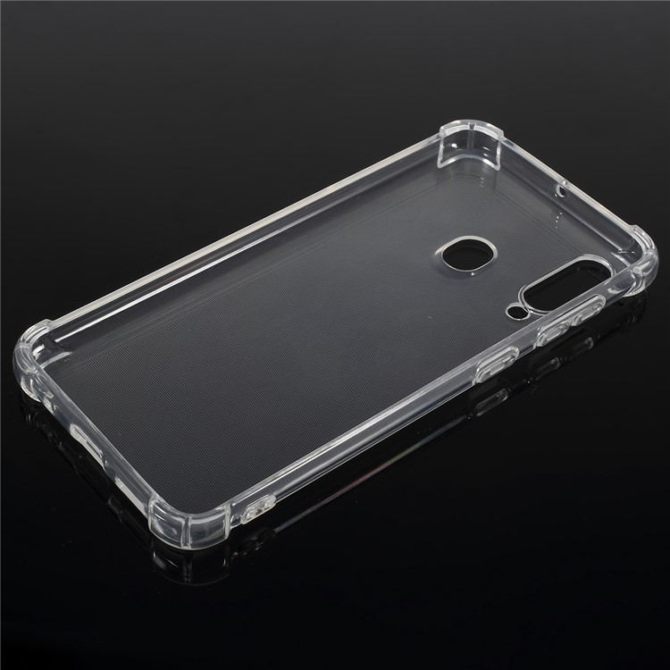 Shock Absorption Clear TPU Phone Casing for Samsung Galaxy A60 - Transparent-2