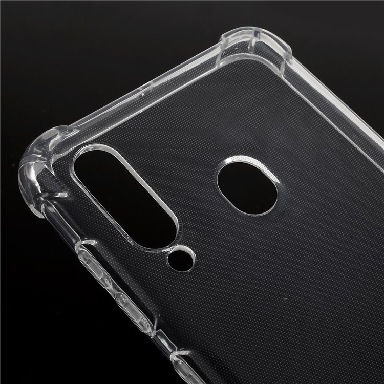Shock Absorption Clear TPU Phone Casing for Samsung Galaxy A60 - Transparent-4