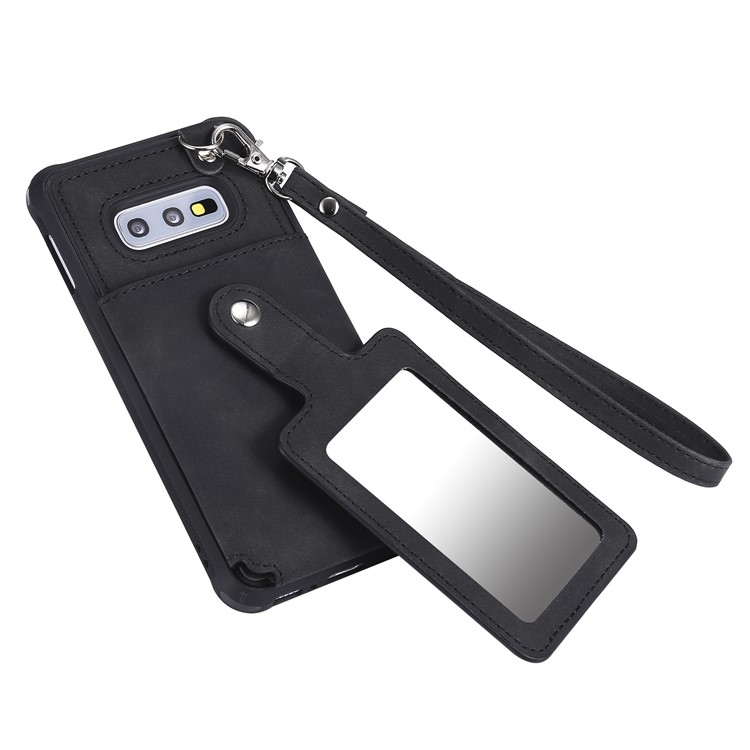 Drop-proof Phone Case with Mirror for Samsung Galaxy S10e - Black-12