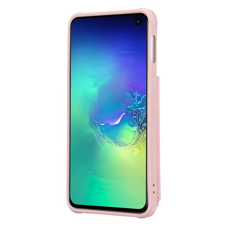 Custodia Telefono A Prova Di Cadute Con Specchio Per Samsung Galaxy S10e - Rosa-4