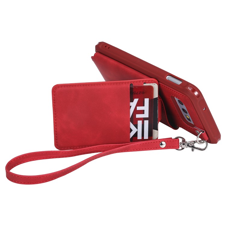 Drop-proof Phone Case with Mirror for Samsung Galaxy S10e - Red-5