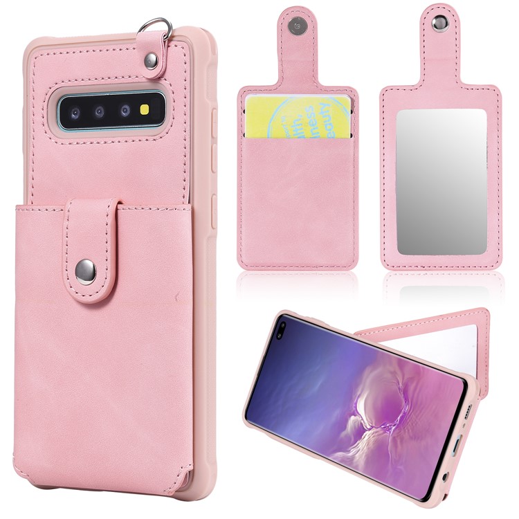 

Водонепроницаемый Чехол Для Телефона С Зеркалом Для Samsung Galaxy S10 Plus - Розовый, Galaxy S10 Plus