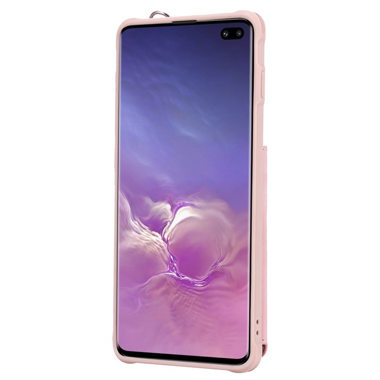 Drop-proof Phone Case with Mirror for Samsung Galaxy S10 Plus - Pink-4