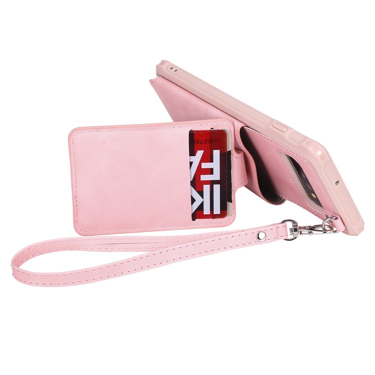 Drop-proof Phone Case with Mirror for Samsung Galaxy S10 Plus - Pink-5