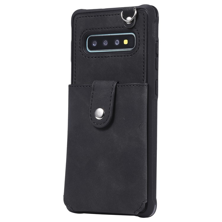 Drop-proof Phone Case with Mirror for Samsung Galaxy S10 Plus - Black-3