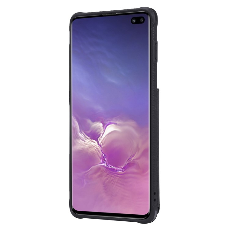 Drop-proof Phone Case with Mirror for Samsung Galaxy S10 Plus - Black-4