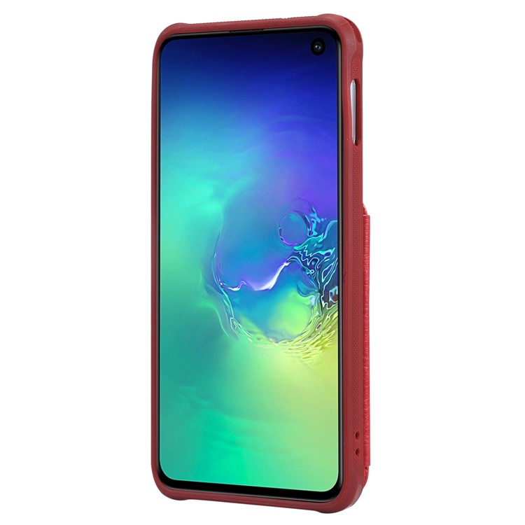 PU Leather Zipper Kickstand Leather Protection Casing for Samsung Galaxy S10e - Red-3