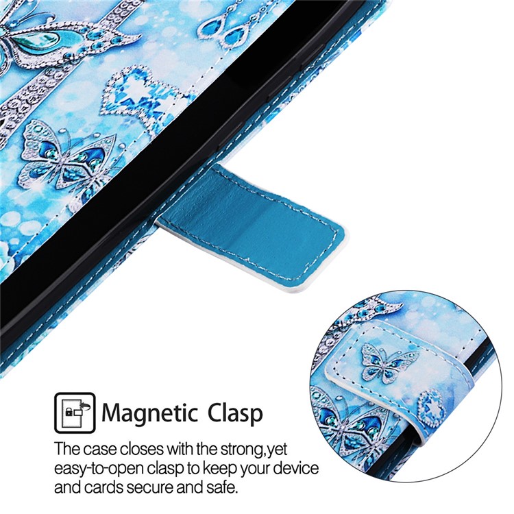 Pattern Printing Wallet Leather Stand Case for Samsung Galaxy A40 - Eiffel Tower-5