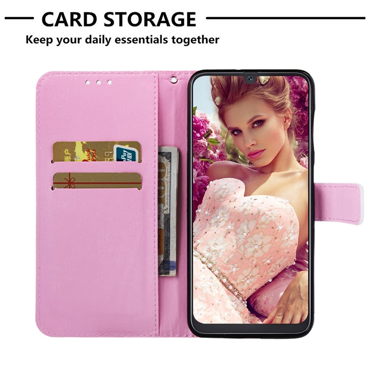 Pattern Printing Wallet Stand Leather Cover for Samsung Galaxy A50 / A50s / A30s - Cat and Dog-6