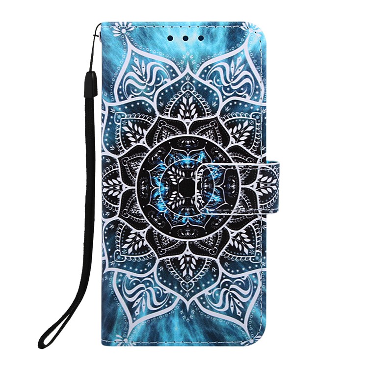 Pattern Printing Wallet Stand Leather Cover for Samsung Galaxy A50 / A50s / A30s - Mandala Flower-2
