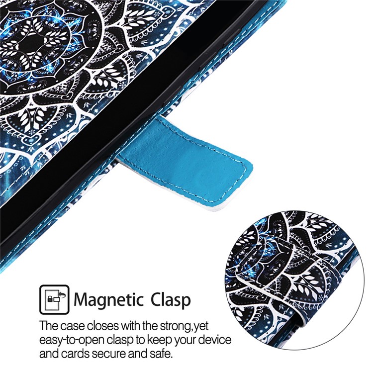 Pattern Printing Wallet Stand Leather Cover for Samsung Galaxy A50 / A50s / A30s - Mandala Flower-5