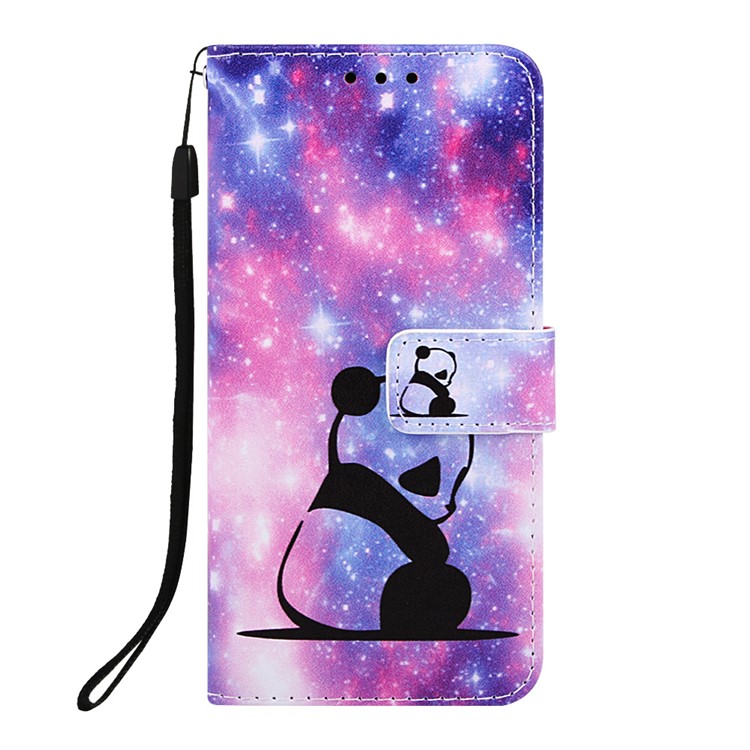 Pattern Printing Wallet Stand Leather Case for Samsung Galaxy A70 - Panda-2