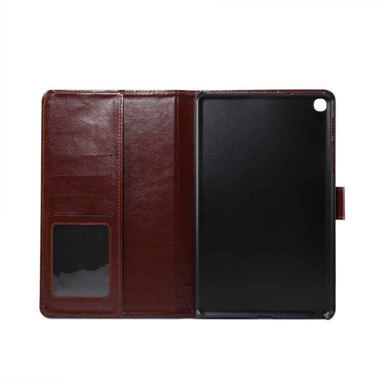 Floral Printed Cloth + PC Wallet Stand Tablet Case for Samsung Galaxy Tab A 8 (2019) - Black-7