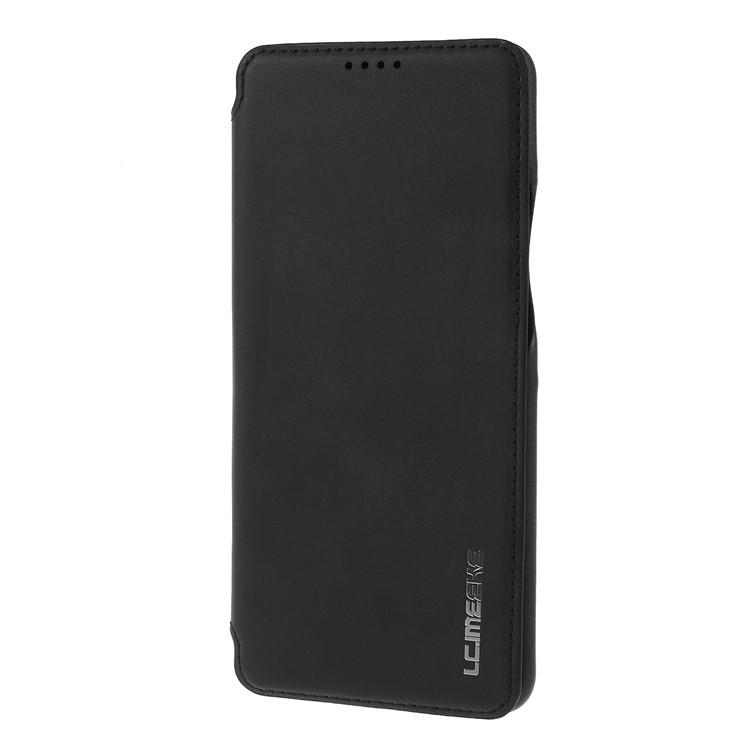 LC.IMEEKE Retro Style Leather Card Holder Shell for Samsung Galaxy S10 5G - Black-5