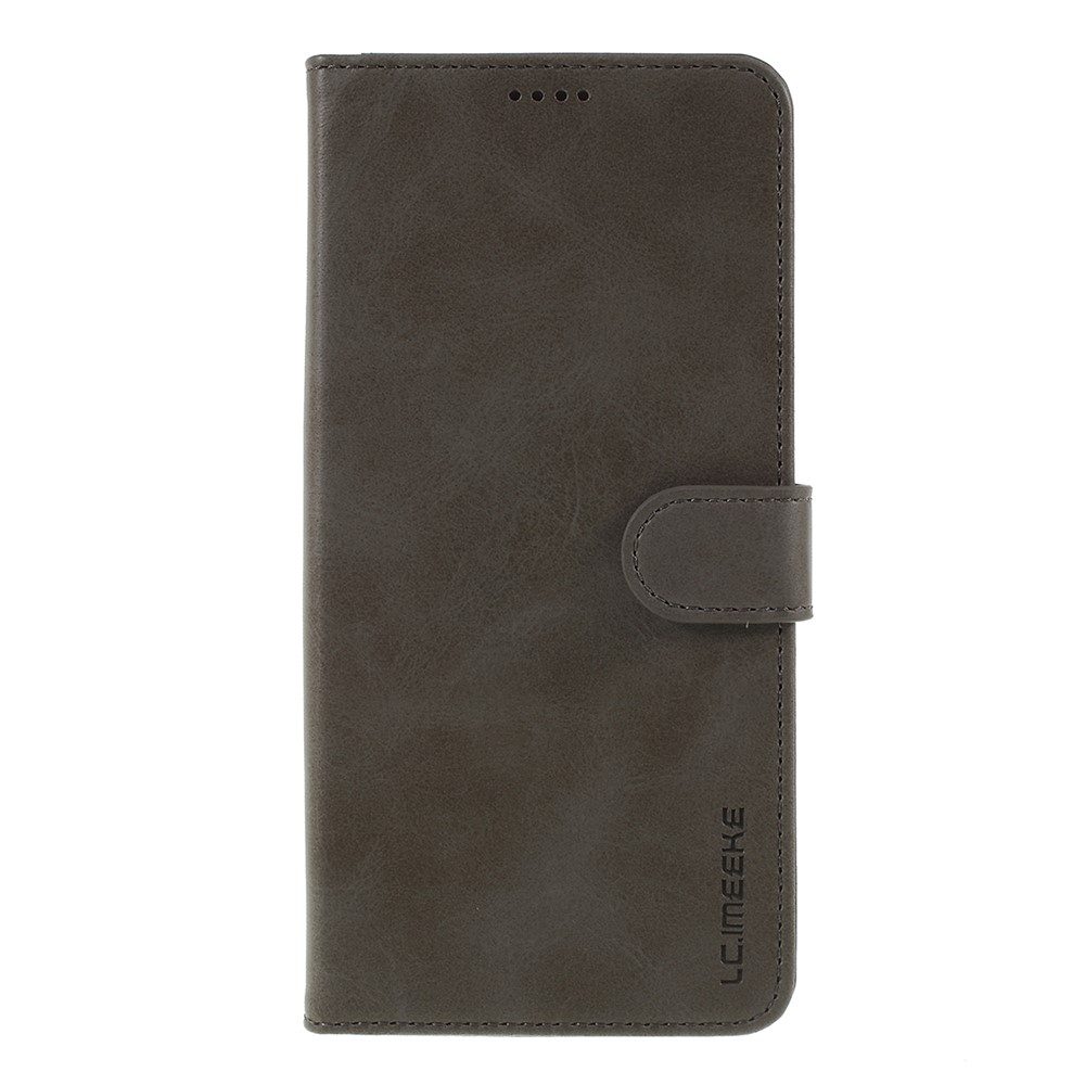 LC.IMEEKE Leather Wallet Casing for Samsung Galaxy S10 5G - Grey