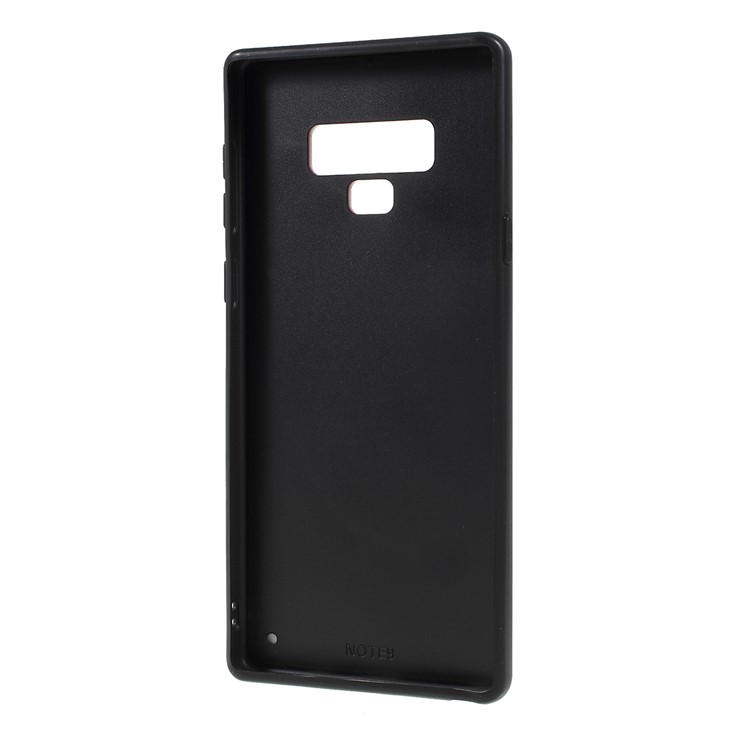 Gradient Color Glass + PC + TPU Phone Case for Samsung Galaxy Note9 SM-N960 - Red / Black-2