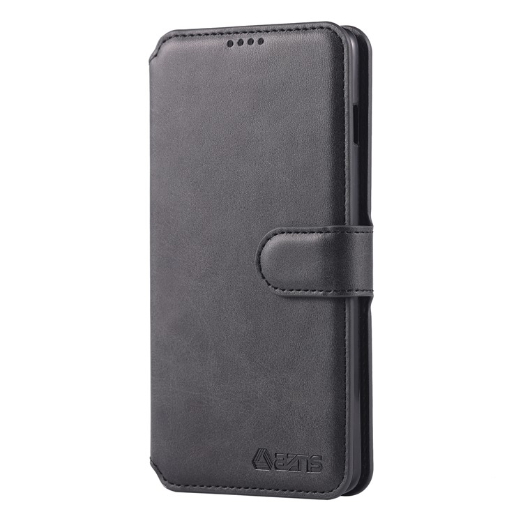 AZNS Wallet Leather Phone Case for Samsung Galaxy S10 5G - Black-2