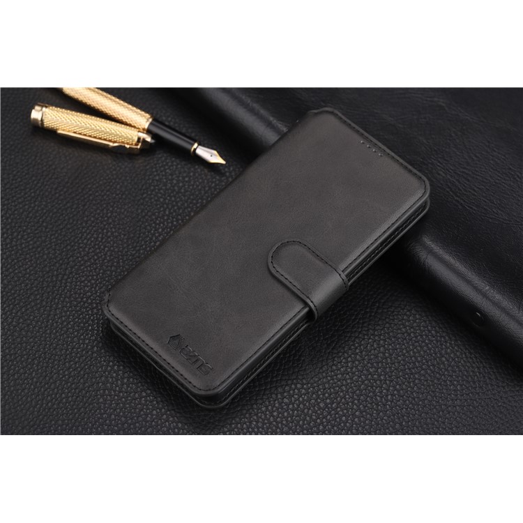 AZNS Wallet Leather Phone Case for Samsung Galaxy S10 5G - Black-6