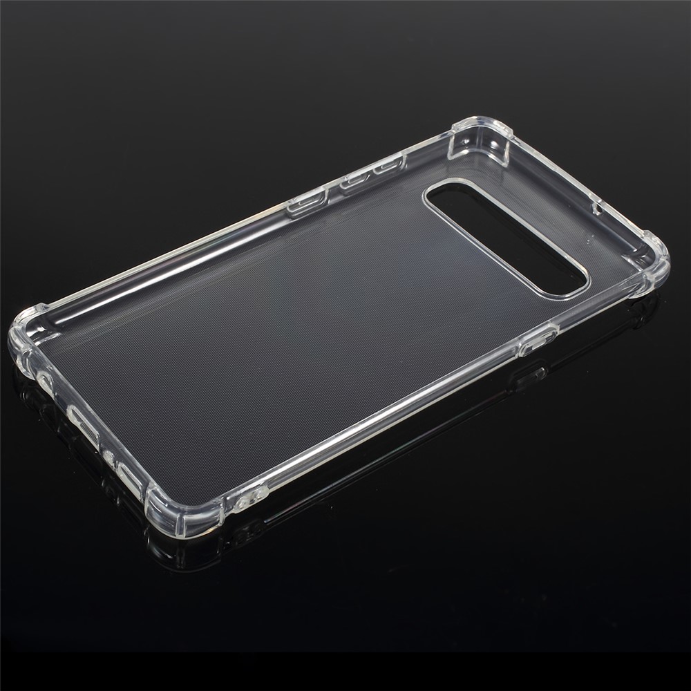 Shock Absorption Clear TPU Phone Shell for Samsung Galaxy S10 5G - Transparent-2