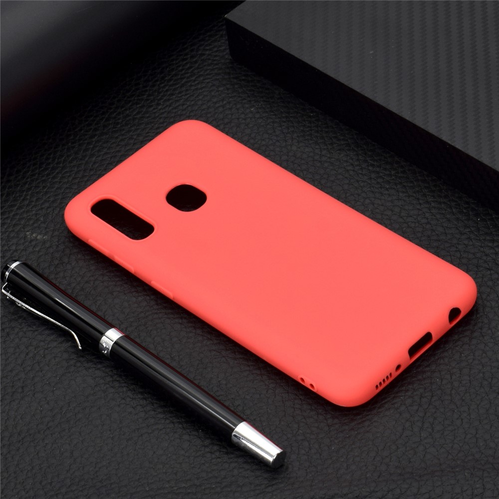 Soft Frosted TPU Case for Samsung Galaxy A20e - Red-6