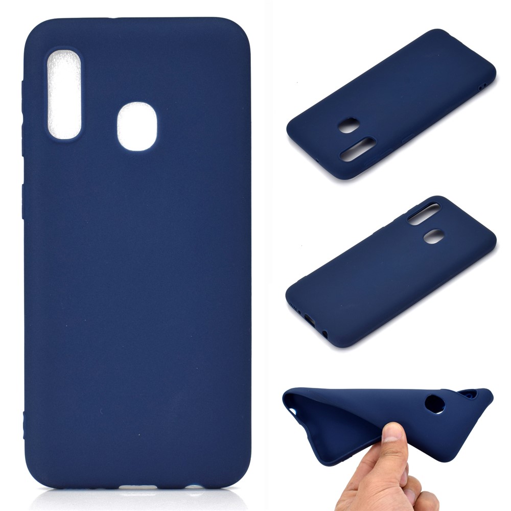 samsung a20e coque bleu