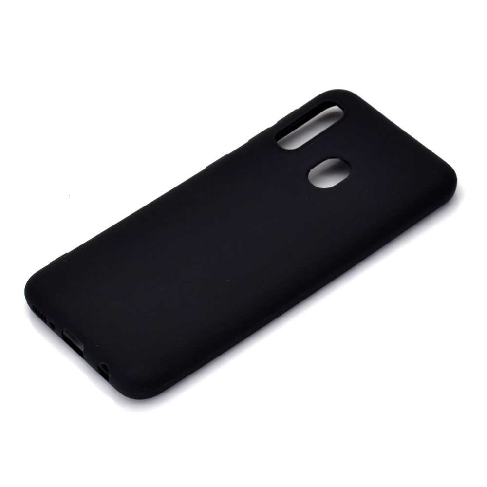 Caso TPU Fosco Macio Para Samsung Galaxy A20E - Preto-3