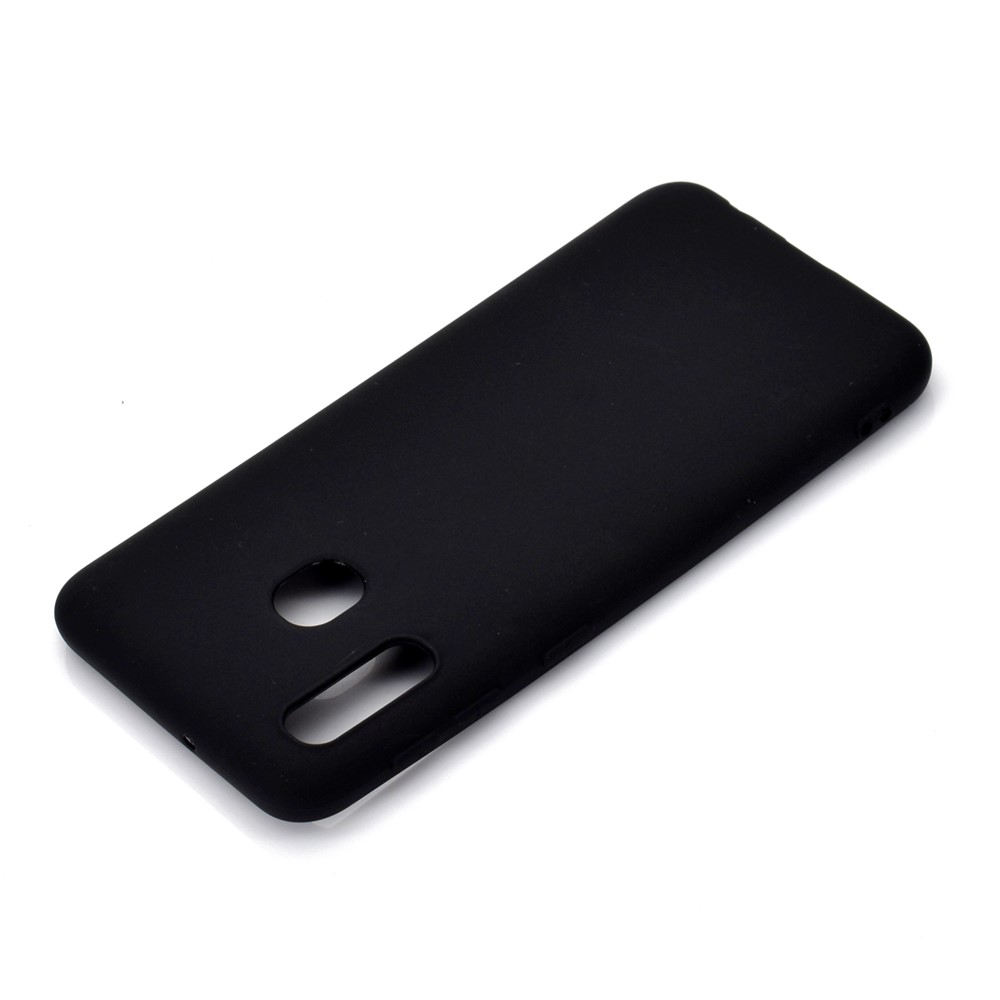 Caso TPU Fosco Macio Para Samsung Galaxy A20E - Preto-4