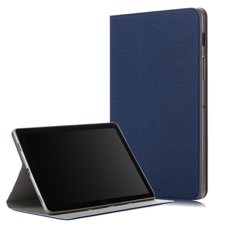 

Сплошной Цвет PU Кожаный Чехол Смартфон Чехол Для Samsung Galaxy Tab S5E SM-T720 / SM-T725 - Темно-синий, Galaxy Tab S5e SM-T720
