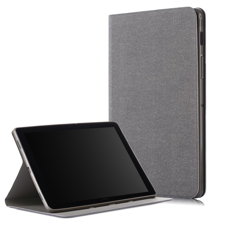 

Solid Color PU Leather Stand Tablet Case for Samsung Galaxy Tab S5e SM-T720 / SM-T725 - Grey, Galaxy Tab S5e SM-T720