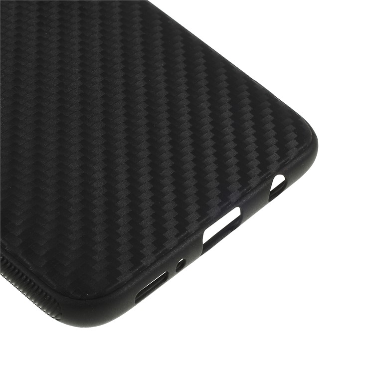 Carbon Fiber Brushed TPU Phone Casing for Samsung Galaxy A30/A20 - Black-5