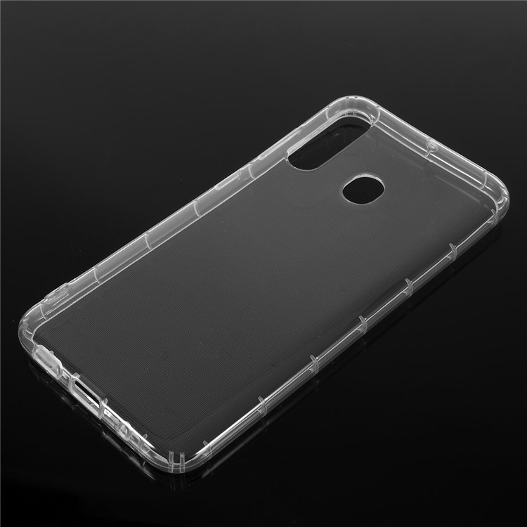 Shock Absorption Clear TPU Phone Case for Samsung Galaxy A60 - Transparent-1