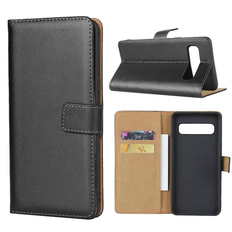 Genuine Leather Wallet Stand Cell Phone Case Cover for Samsung Galaxy S10 5G-2