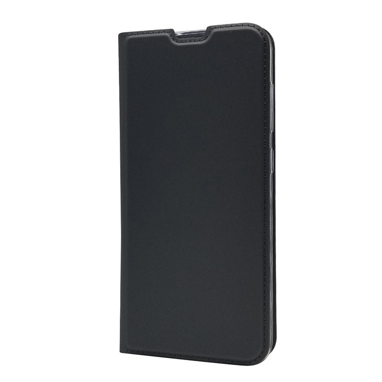 Estuche de Cartera de Cuero de Adsorción Magnética Para Samsung Galaxy A70 - Negro