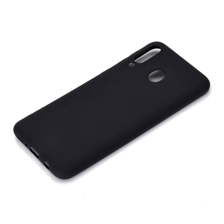 Solid Color Matte TPU Soft Mobile Phone Cover for Samsung Galaxy M30 - Black-2