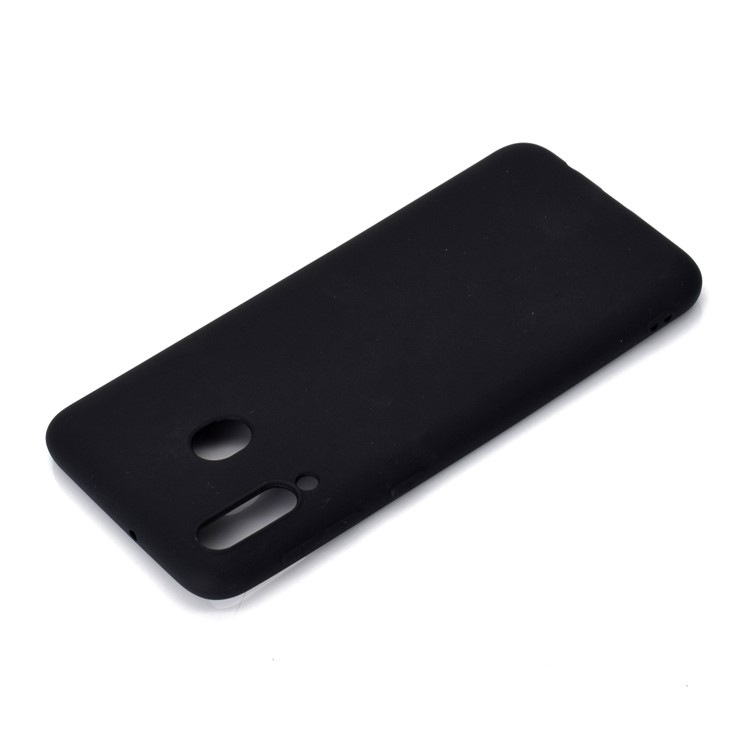 Solid Color Matte TPU Soft Mobile Phone Cover for Samsung Galaxy M30 - Black-3