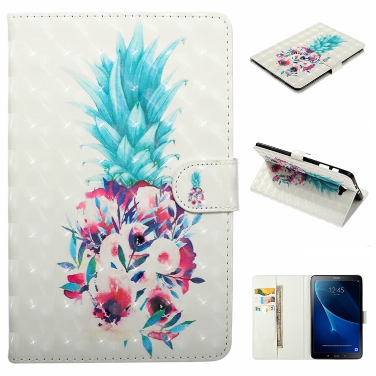 

Чехол-кошелек С 3D-тиснением Для Samsung Galaxy Tab A 10.1 (2016) T580 / T585 - Ананас, Galaxy Tab A 10.1 (2016)